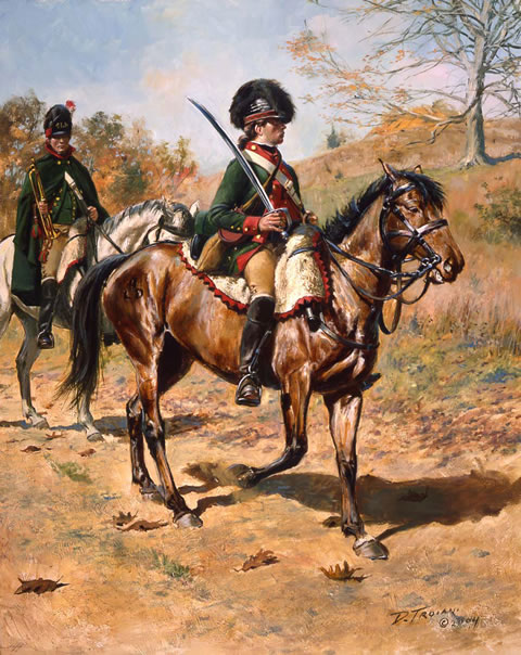 "4th Continental Light Dragoon 1779-1781" By Don Troiani